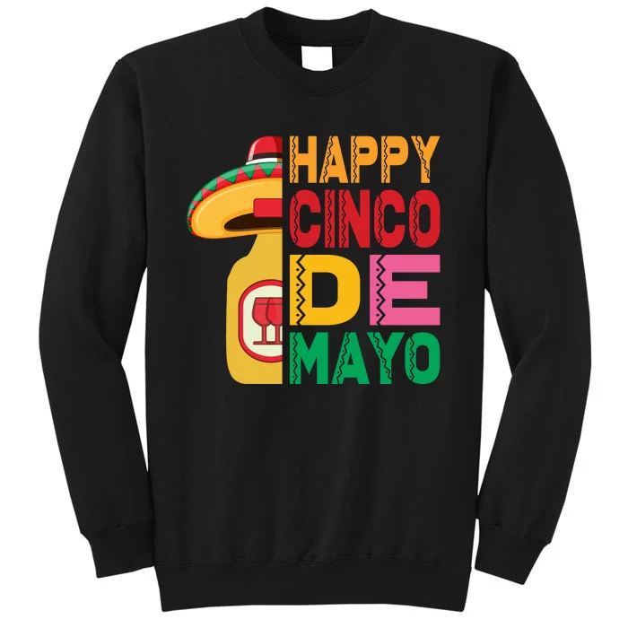 Happy Cinco De Mayo Celebration Graphic Tall Sweatshirt