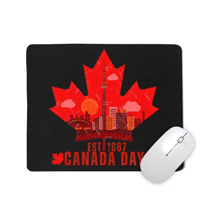 Happy Canada Day Cool Design Canada Maple For Women Men Kids Mousepad