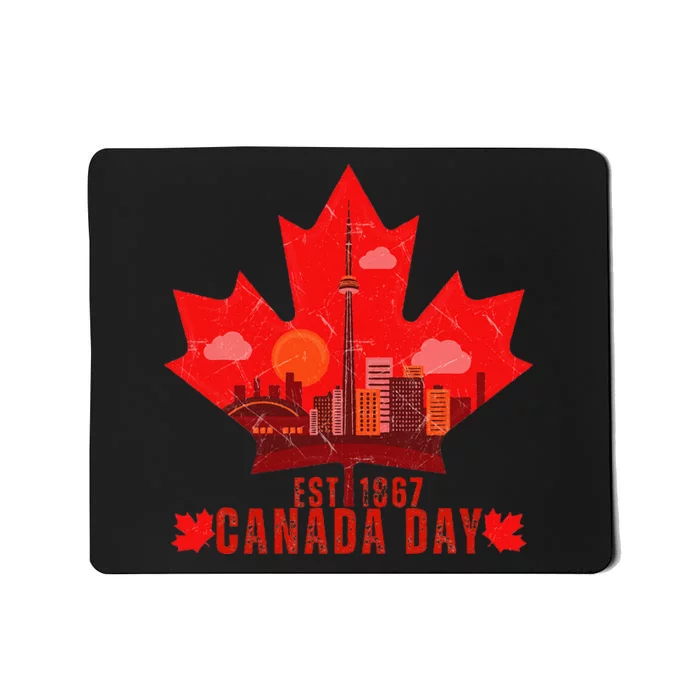 Happy Canada Day Cool Design Canada Maple For Women Men Kids Mousepad