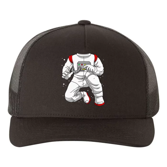 Halloween Costume DIY Lazy Astronaut Space Cadet Halloween Yupoong Adult 5-Panel Trucker Hat