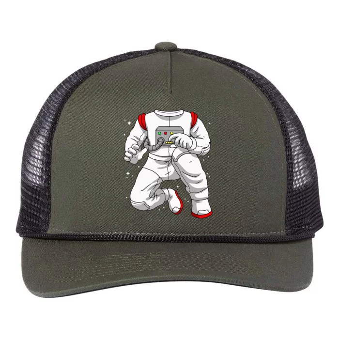 Halloween Costume DIY Lazy Astronaut Space Cadet Halloween Retro Rope Trucker Hat Cap