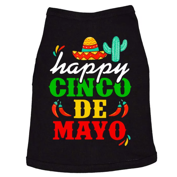 Happy Cinco De Mayo Celebration Doggie Tank