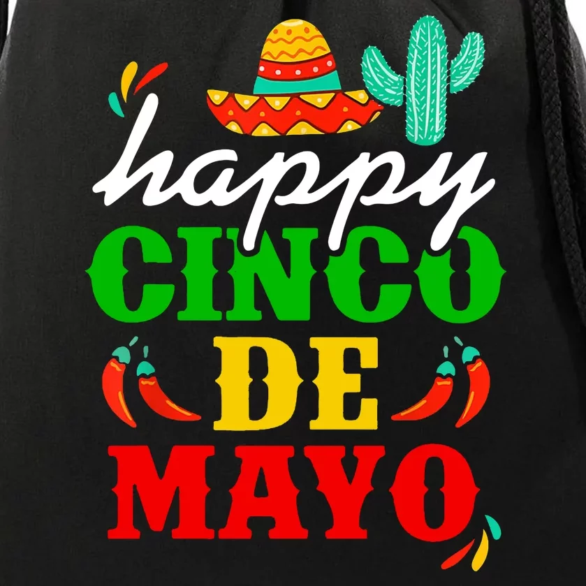 Happy Cinco De Mayo Celebration Drawstring Bag