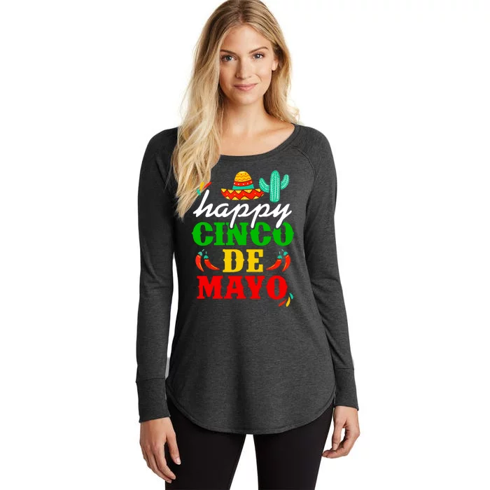 Happy Cinco De Mayo Celebration Women's Perfect Tri Tunic Long Sleeve Shirt