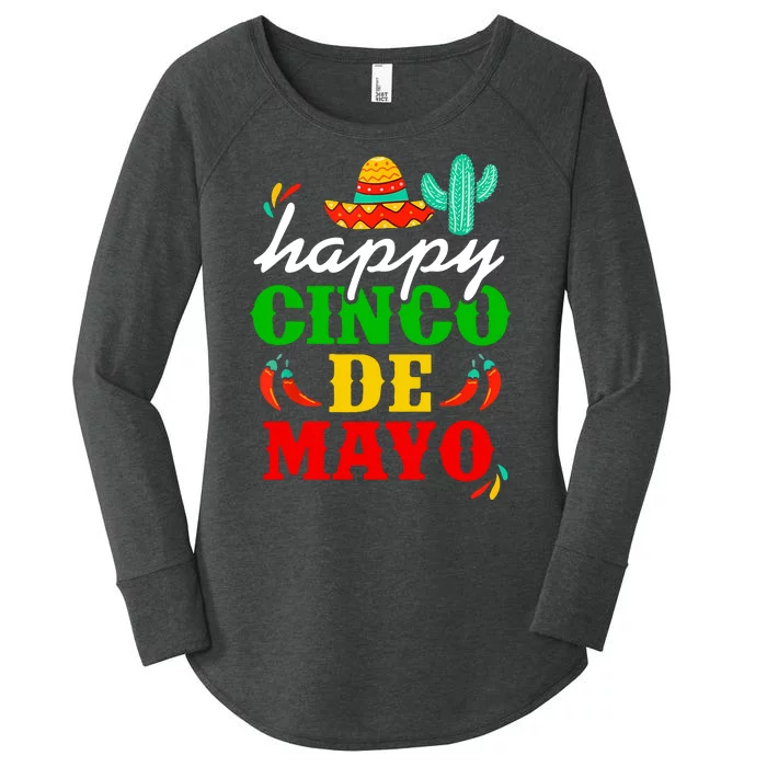 Happy Cinco De Mayo Celebration Women's Perfect Tri Tunic Long Sleeve Shirt