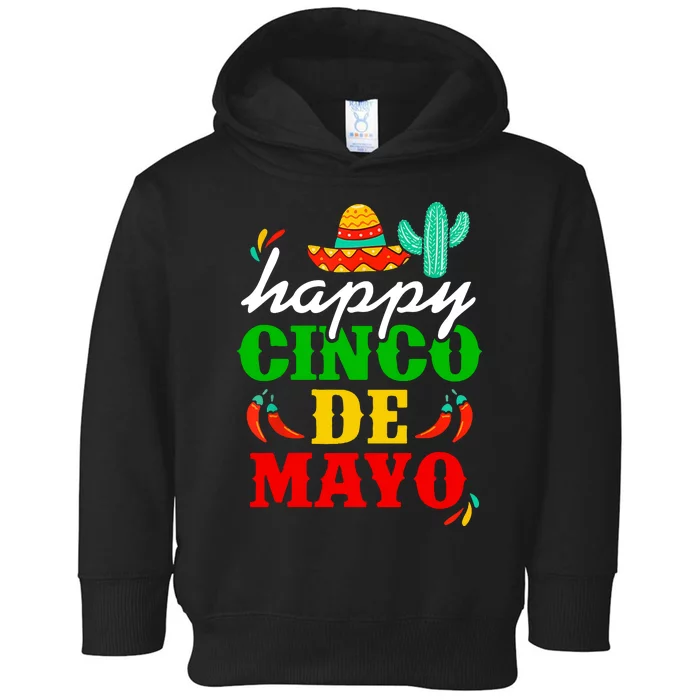 Happy Cinco De Mayo Celebration Toddler Hoodie