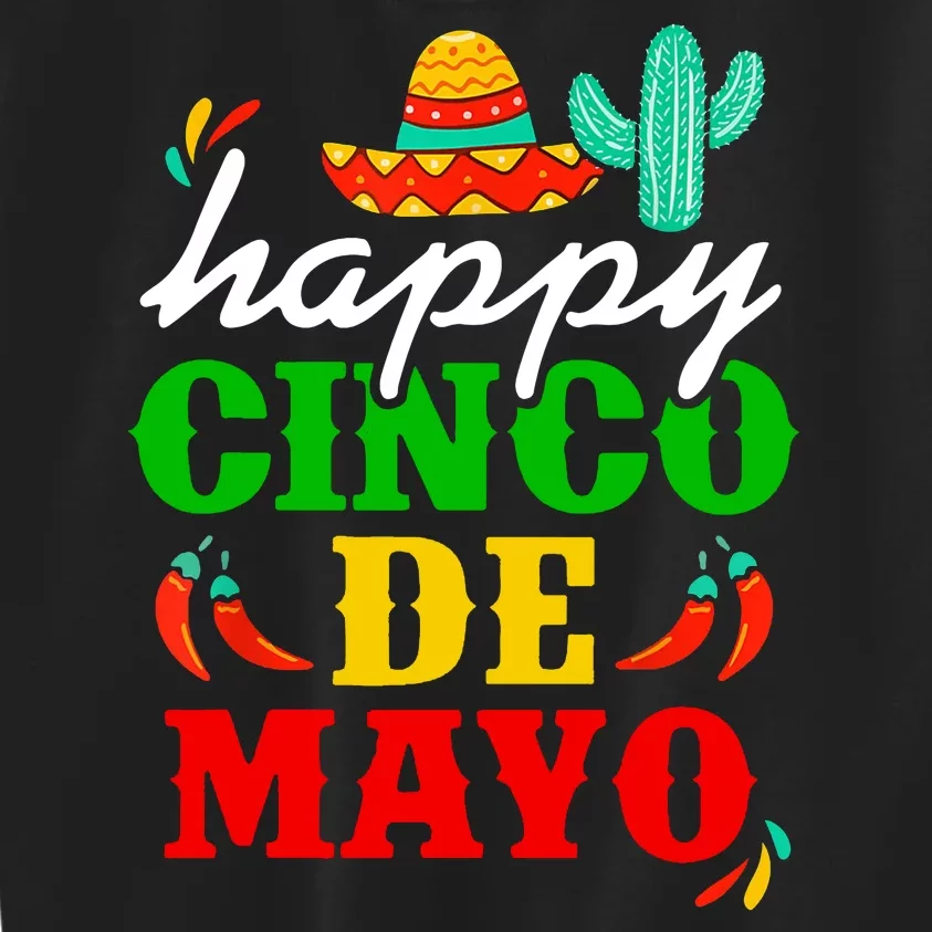 Happy Cinco De Mayo Celebration Kids Sweatshirt