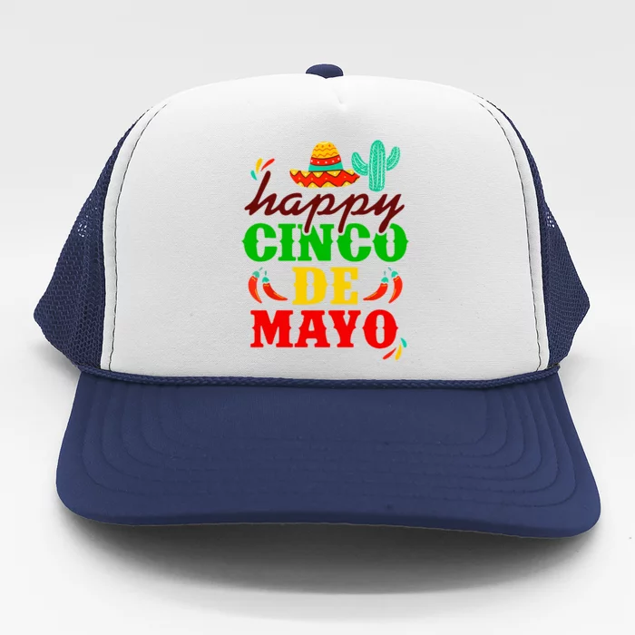 Happy Cinco De Mayo Celebration Trucker Hat