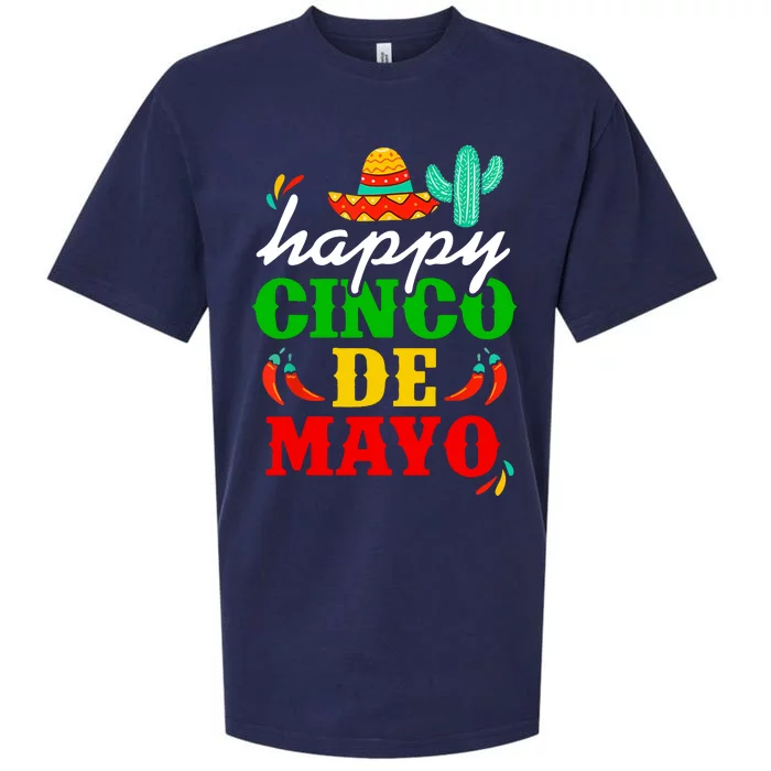 Happy Cinco De Mayo Celebration Sueded Cloud Jersey T-Shirt