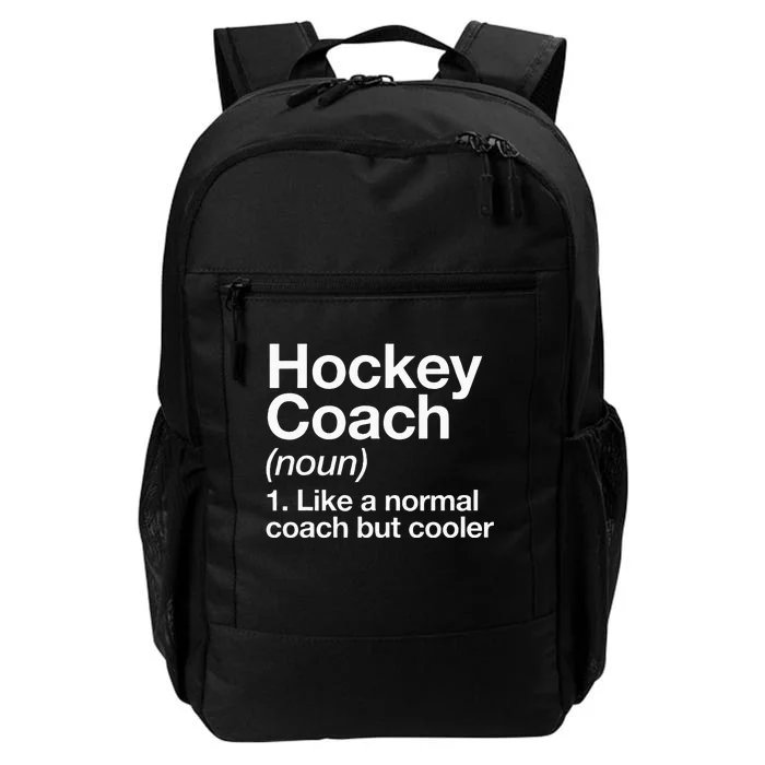 Hockey Coach Definition Sports Funny Trainer Instructor Daily Commute Backpack