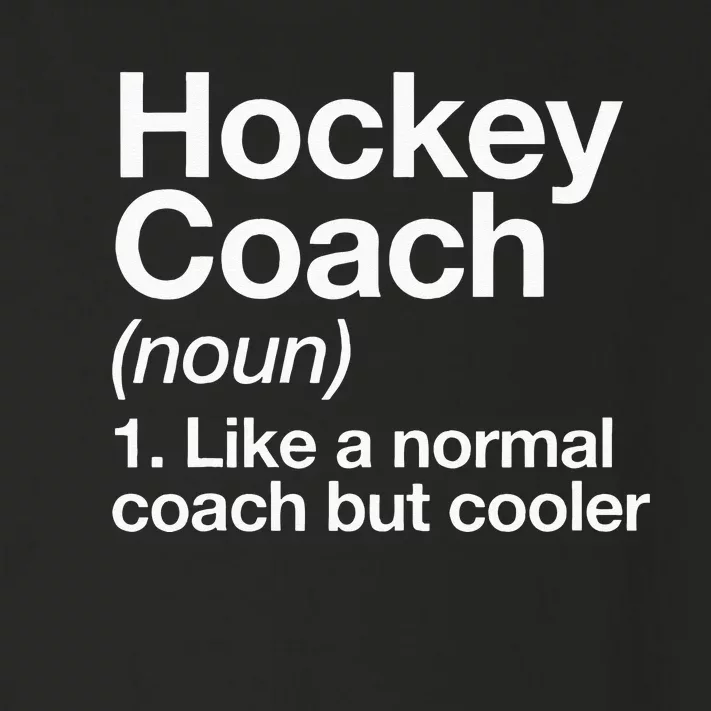 Hockey Coach Definition Sports Funny Trainer Instructor Toddler Long Sleeve Shirt