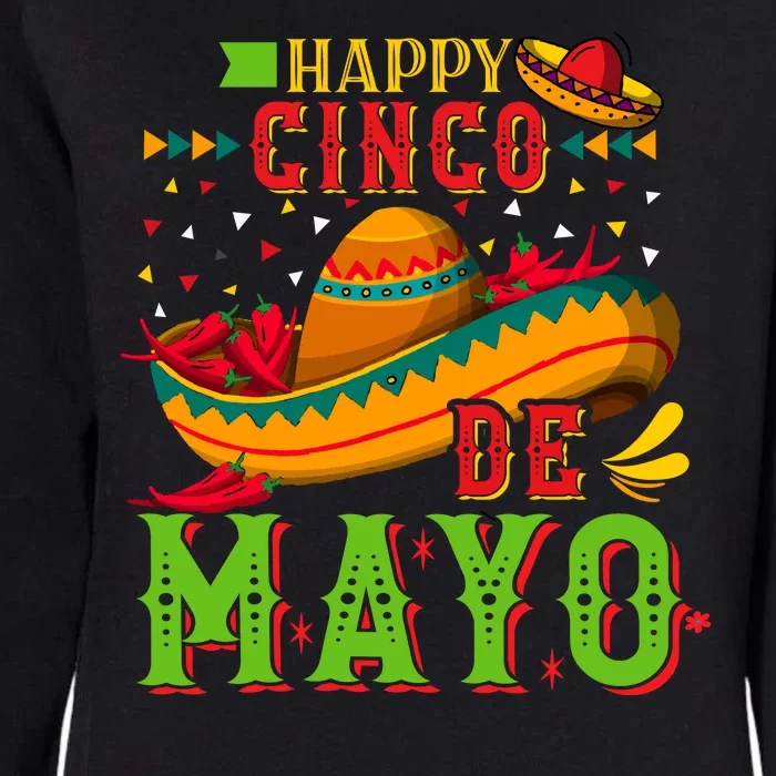 Happy Cinco De Mayo Womens California Wash Sweatshirt