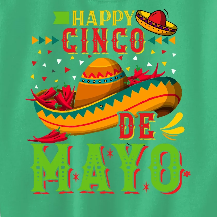 Happy Cinco De Mayo Kids Sweatshirt