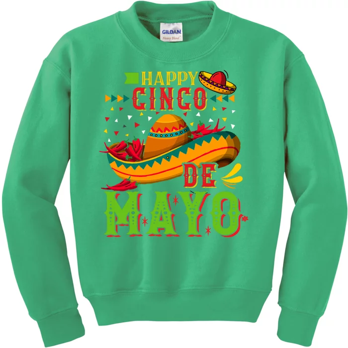 Happy Cinco De Mayo Kids Sweatshirt