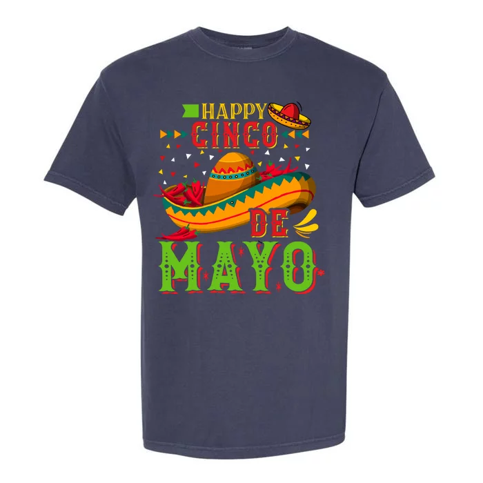 Happy Cinco De Mayo Garment-Dyed Heavyweight T-Shirt