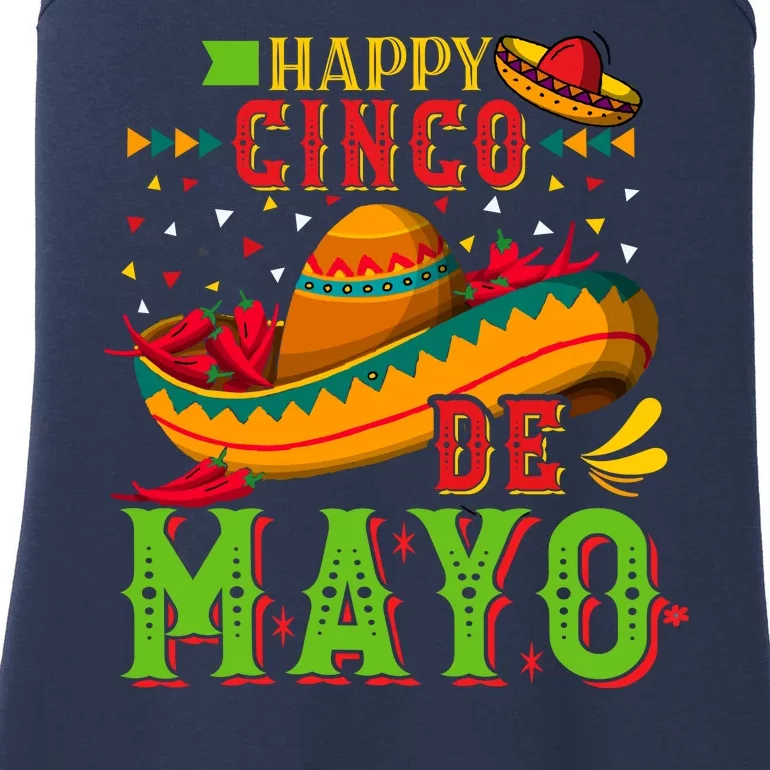 Happy Cinco De Mayo Ladies Essential Tank