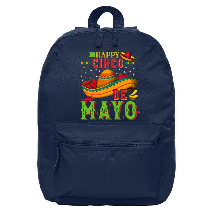 Happy Cinco De Mayo 16 in Basic Backpack