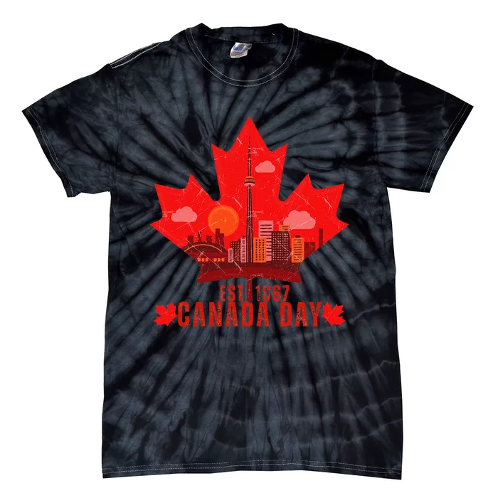 Happy Canada Day Cool Design Canada Maple For Women Men Kids Tie-Dye T-Shirt