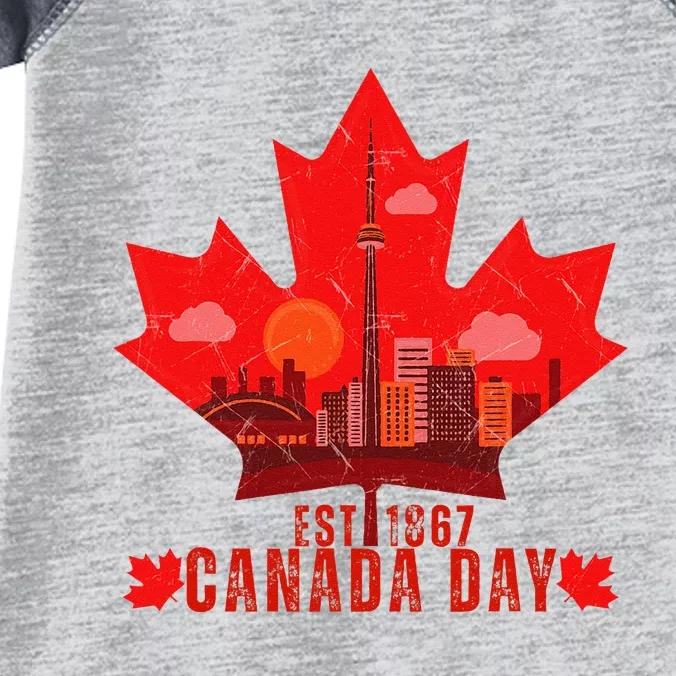 Happy Canada Day Cool Design Canada Maple For Women Men Kids Infant Baby Jersey Bodysuit