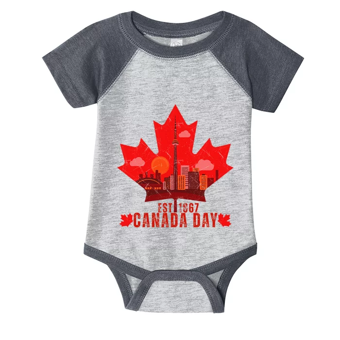 Happy Canada Day Cool Design Canada Maple For Women Men Kids Infant Baby Jersey Bodysuit