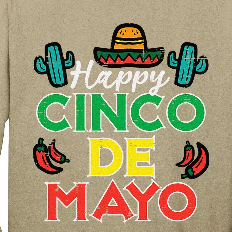 Happy Cinco De Mayo Mexican Party Fiesta Tall Long Sleeve T-Shirt