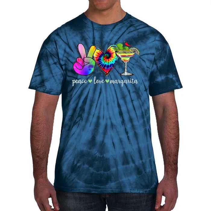 Happy Cinco De Mayo Peace Love Margarita Tie Dye Mexican Tie-Dye T-Shirt