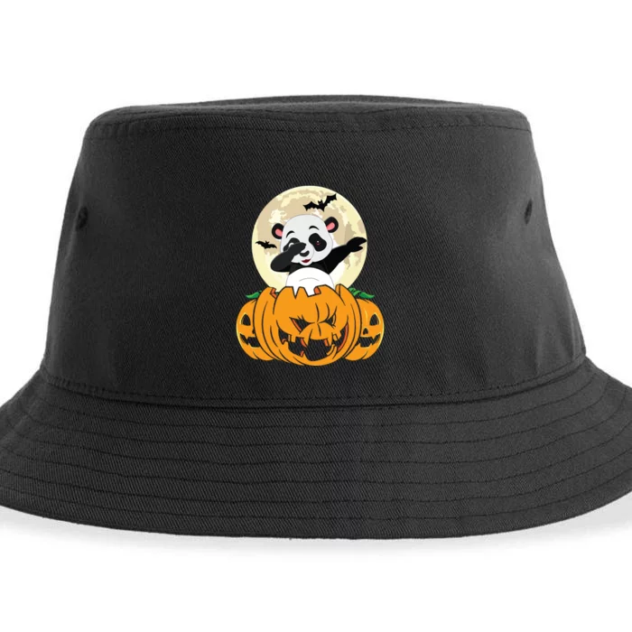 Halloween Cute Dabbing Panda Dab Dance Sustainable Bucket Hat