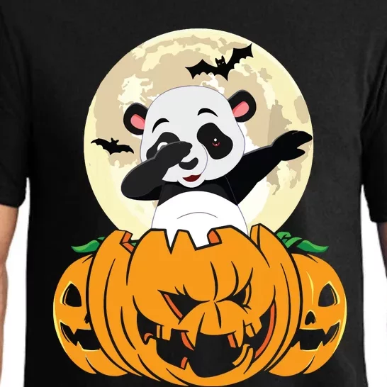 Halloween Cute Dabbing Panda Dab Dance Pajama Set