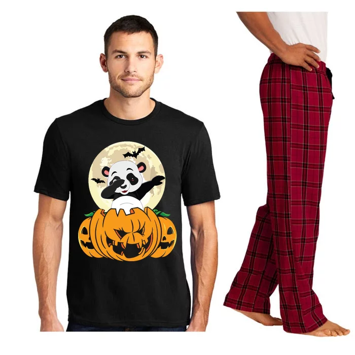 Halloween Cute Dabbing Panda Dab Dance Pajama Set