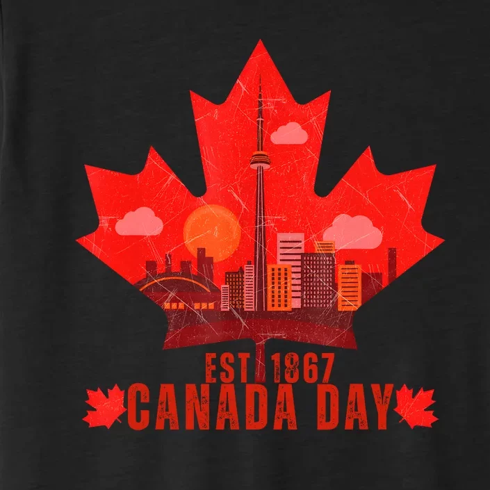 Happy Canada Day Cool Design Canada Maple For Women Men Kids ChromaSoft Performance T-Shirt