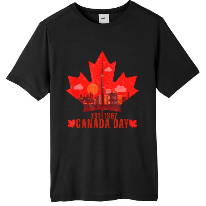 Happy Canada Day Cool Design Canada Maple For Women Men Kids ChromaSoft Performance T-Shirt