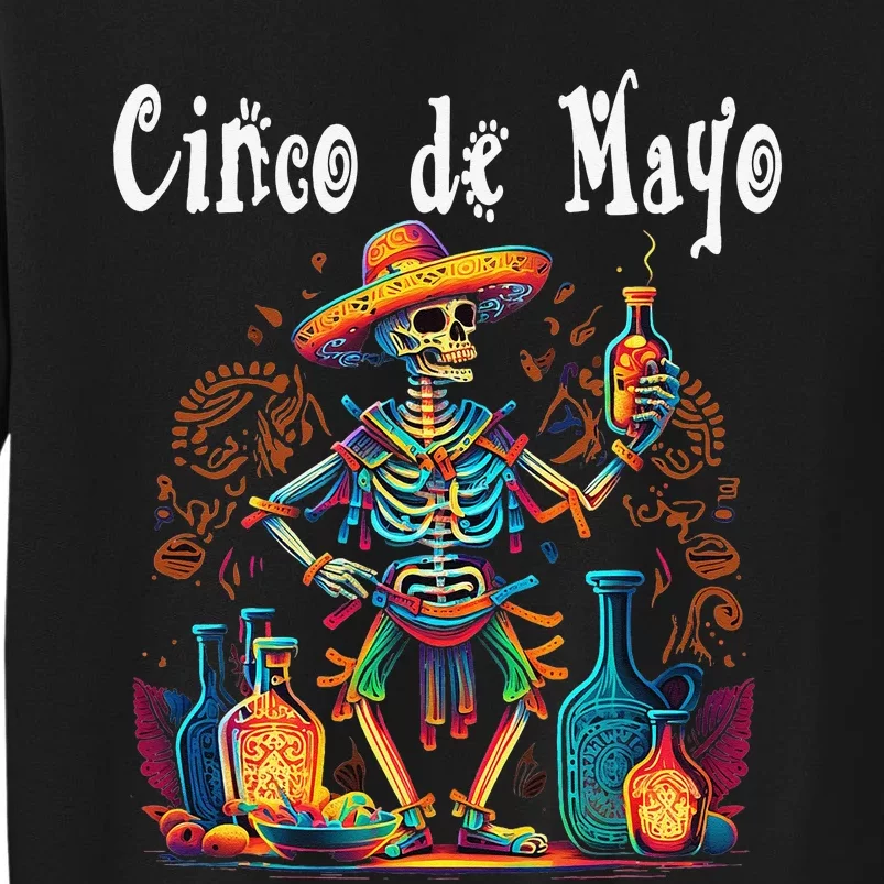 Happy Cinco de Mayo! Mexican Fiesta 5 De Mayo 06A Tall Sweatshirt