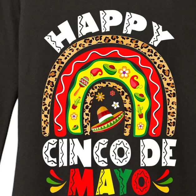 Happy Cinco De Mayo Rainbow Mexican Fiesta Womens CVC Long Sleeve Shirt