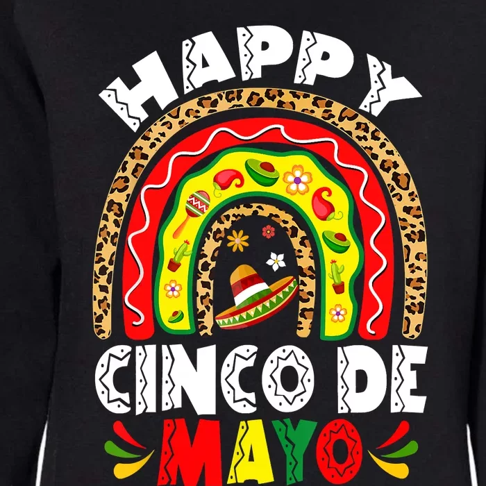 Happy Cinco De Mayo Rainbow Mexican Fiesta Womens California Wash Sweatshirt