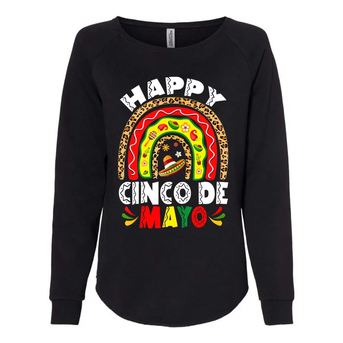 Happy Cinco De Mayo Rainbow Mexican Fiesta Womens California Wash Sweatshirt