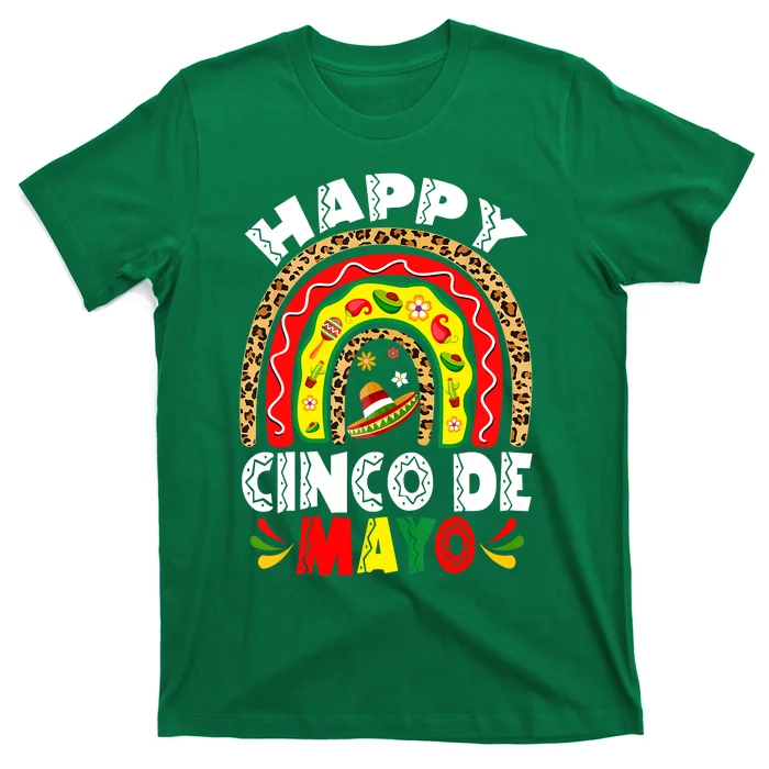 Happy Cinco De Mayo Rainbow Mexican Fiesta T-Shirt