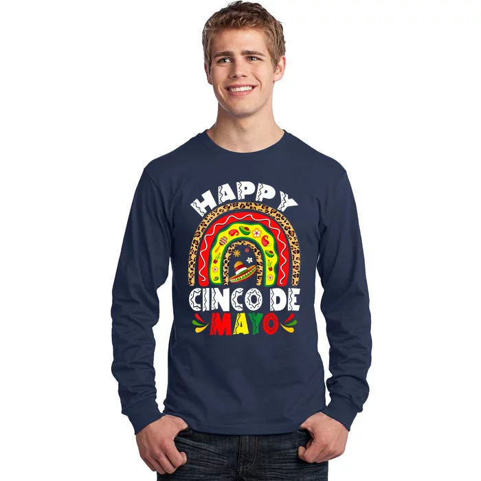 Happy Cinco De Mayo Rainbow Mexican Fiesta Tall Long Sleeve T-Shirt