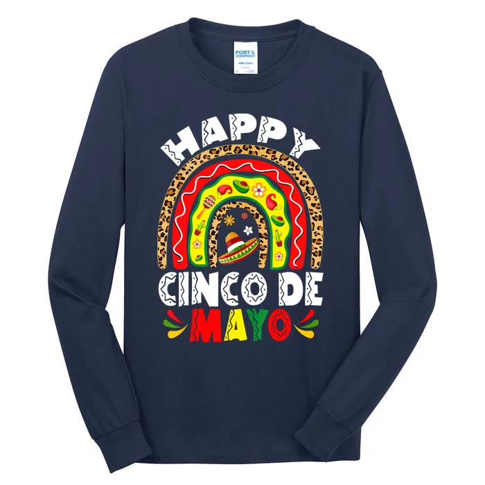 Happy Cinco De Mayo Rainbow Mexican Fiesta Tall Long Sleeve T-Shirt