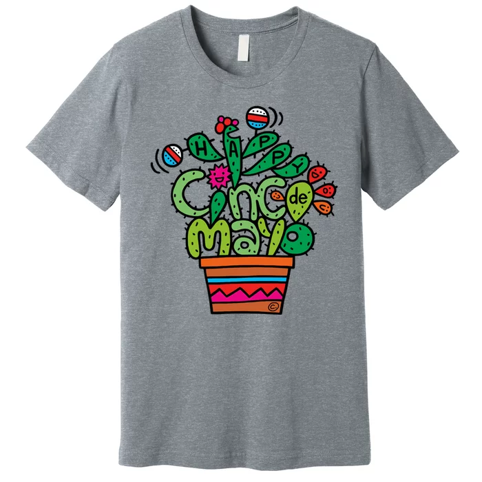 Happy Cinco De Mayo Cactus Premium T-Shirt