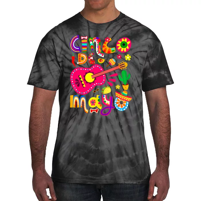 Happy Cinco De Mayo Mexican Fiesta 5 De Mayo Tie-Dye T-Shirt