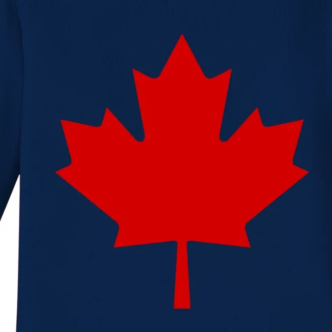 Happy Canada Day Canada Flag Baby Long Sleeve Bodysuit