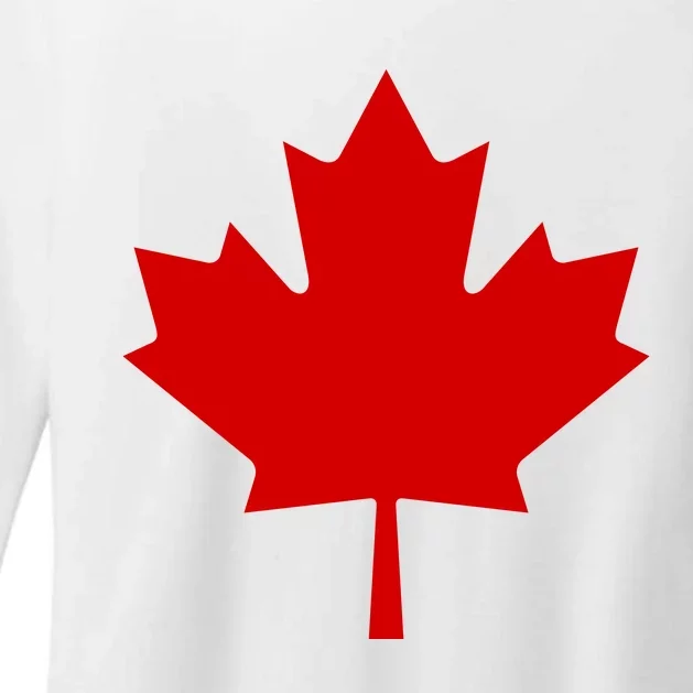 Happy Canada Day Canada Flag Womens CVC Long Sleeve Shirt