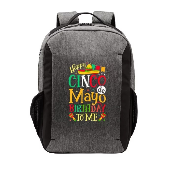 Happy Cinco De Mayo Birthday To Me Vector Backpack