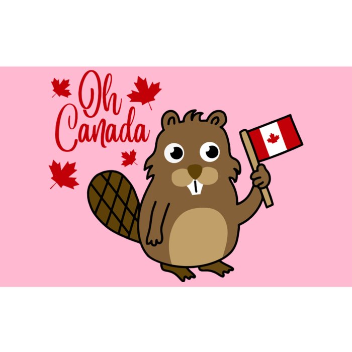 Happy Canada Day Funny Canadian Groundhog Flag Bumper Sticker