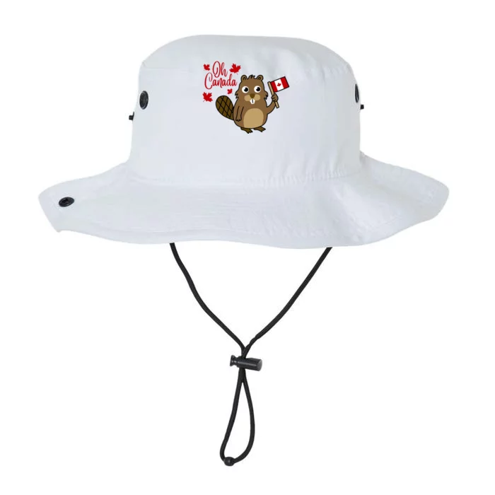 Happy Canada Day Funny Canadian Groundhog Flag Legacy Cool Fit Booney Bucket Hat