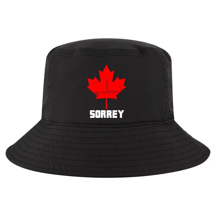 Happy Canada Day Sorrey Canada Canadian Maple Leaf Sorry Cool Comfort Performance Bucket Hat