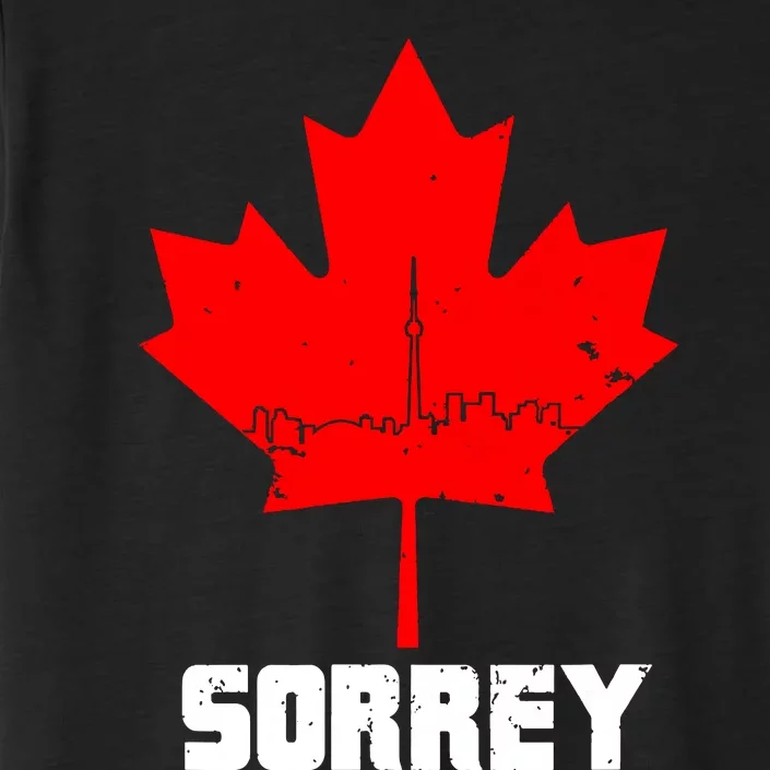 Happy Canada Day Sorrey Canada Canadian Maple Leaf Sorry ChromaSoft Performance T-Shirt