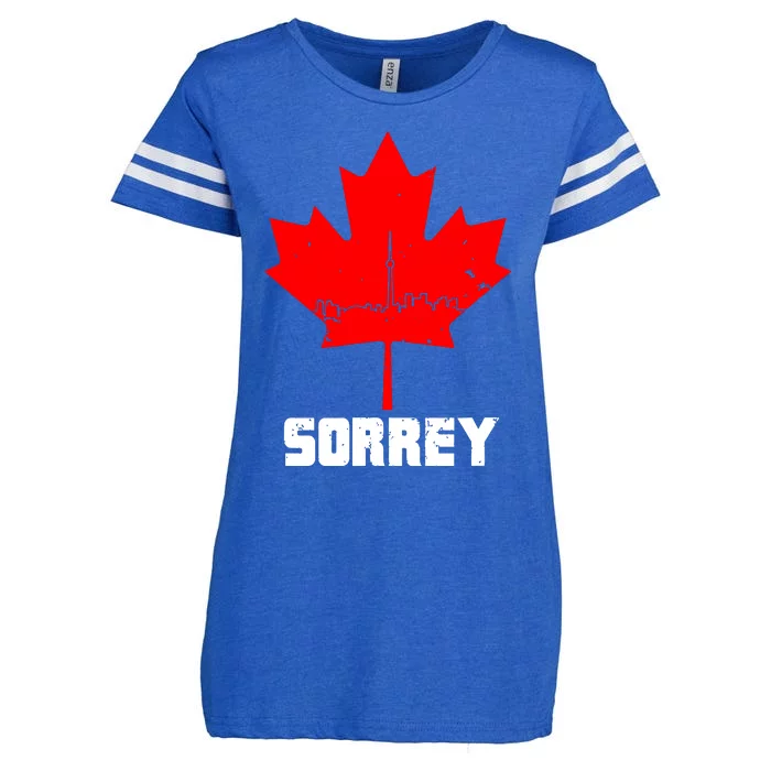 Happy Canada Day Sorrey Canada Canadian Maple Leaf Sorry Enza Ladies Jersey Football T-Shirt