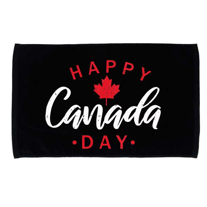 Happy Canada Day Funny Maple Leaf Canadian Flag Kids Microfiber Hand Towel