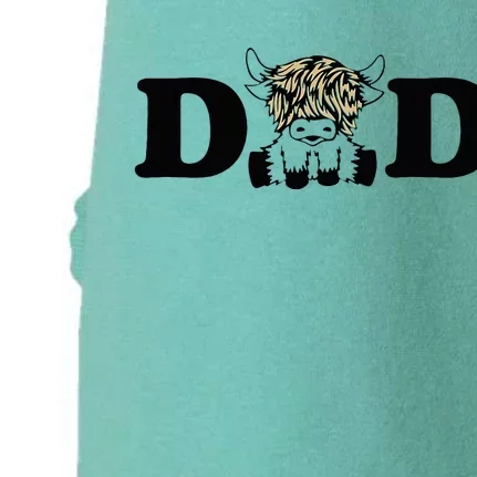 Highland Cow Dad Doggie 3-End Fleece Hoodie